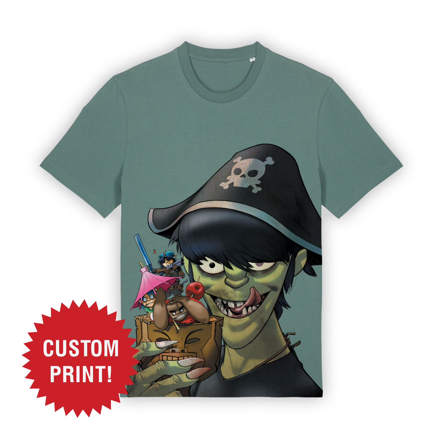 Pirate Cocktail T-Shirt – Gorillaz Pirate Cocktail T-Shirt – Gorillaz