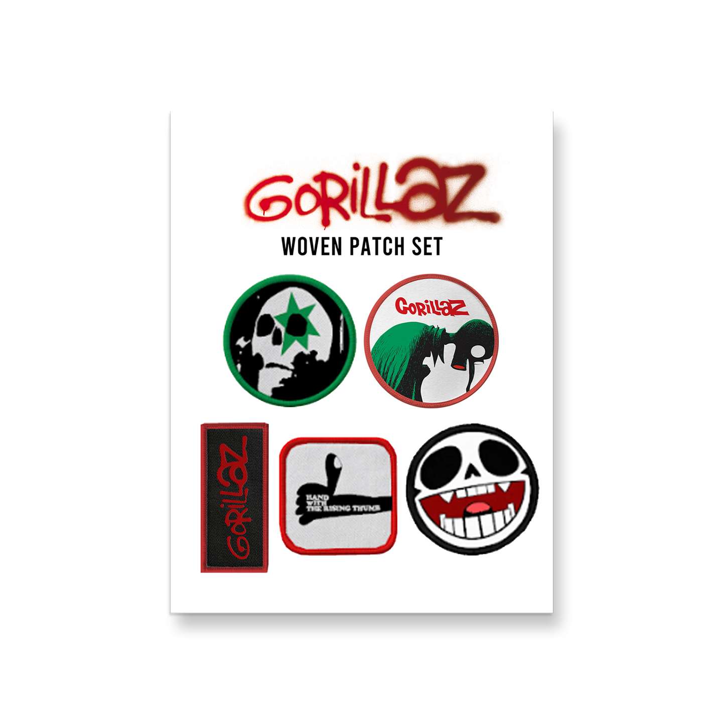 Gorillaz Patch set