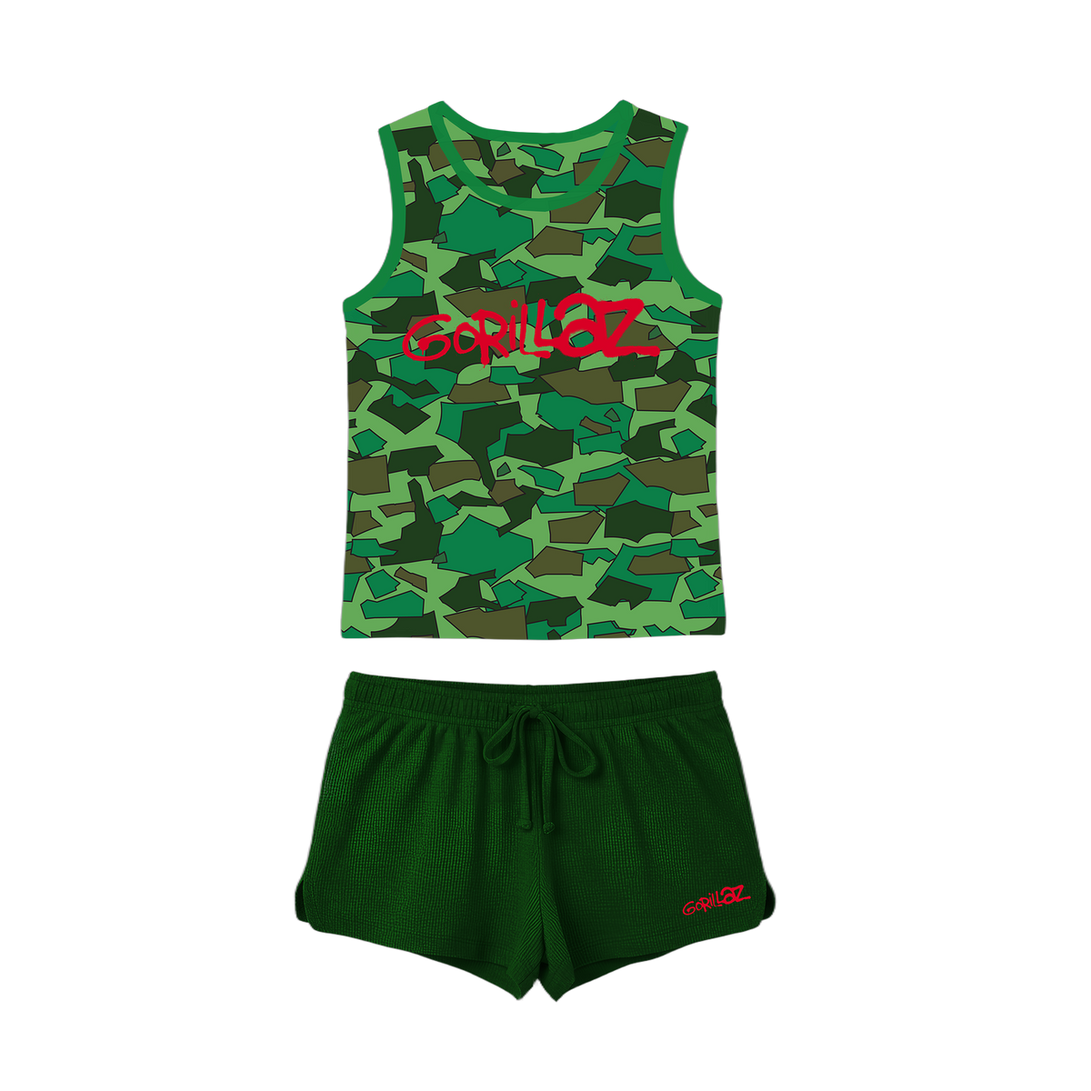 Camo PJ Set Green