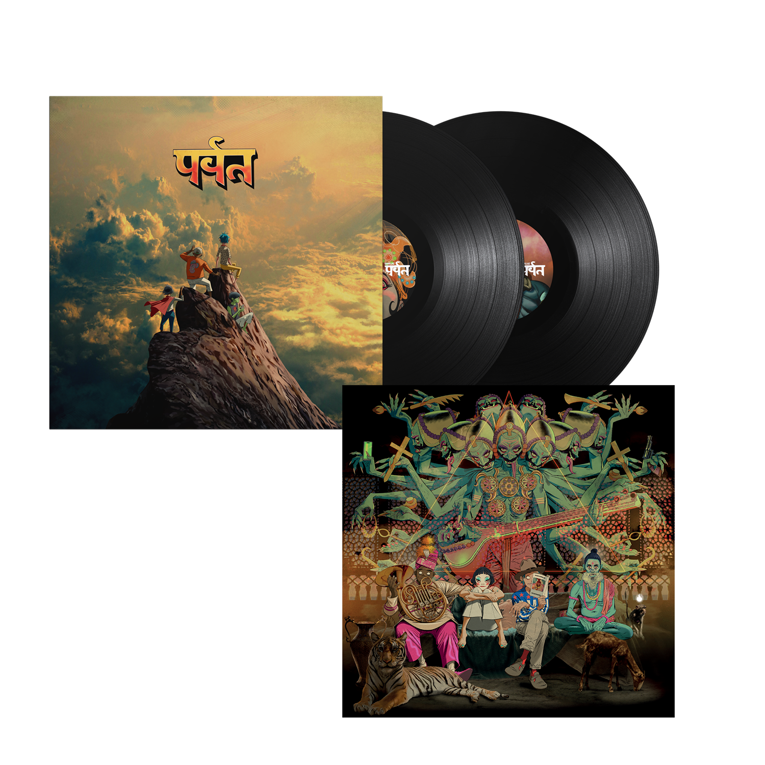 The Mountain Gatefold Vinyl & Ravana Mountain Poster – Gorillaz The Mountain Gatefold Vinyl & Ravana Mountain Poster – Gorillaz
