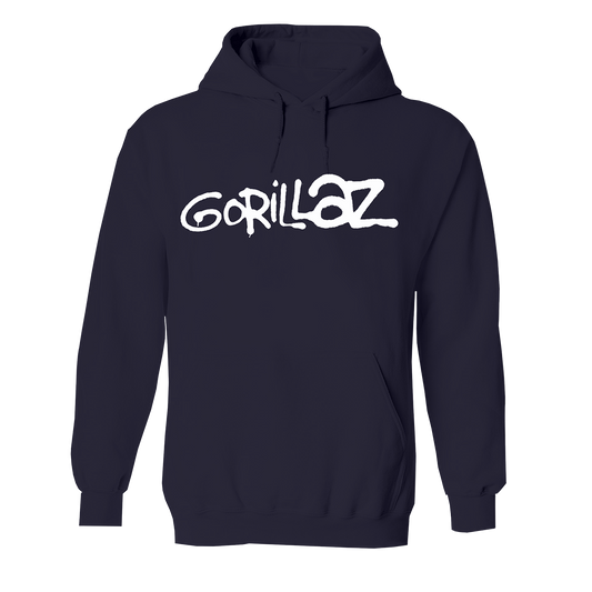 GRAFFITI LOGO NAVY HOODIE