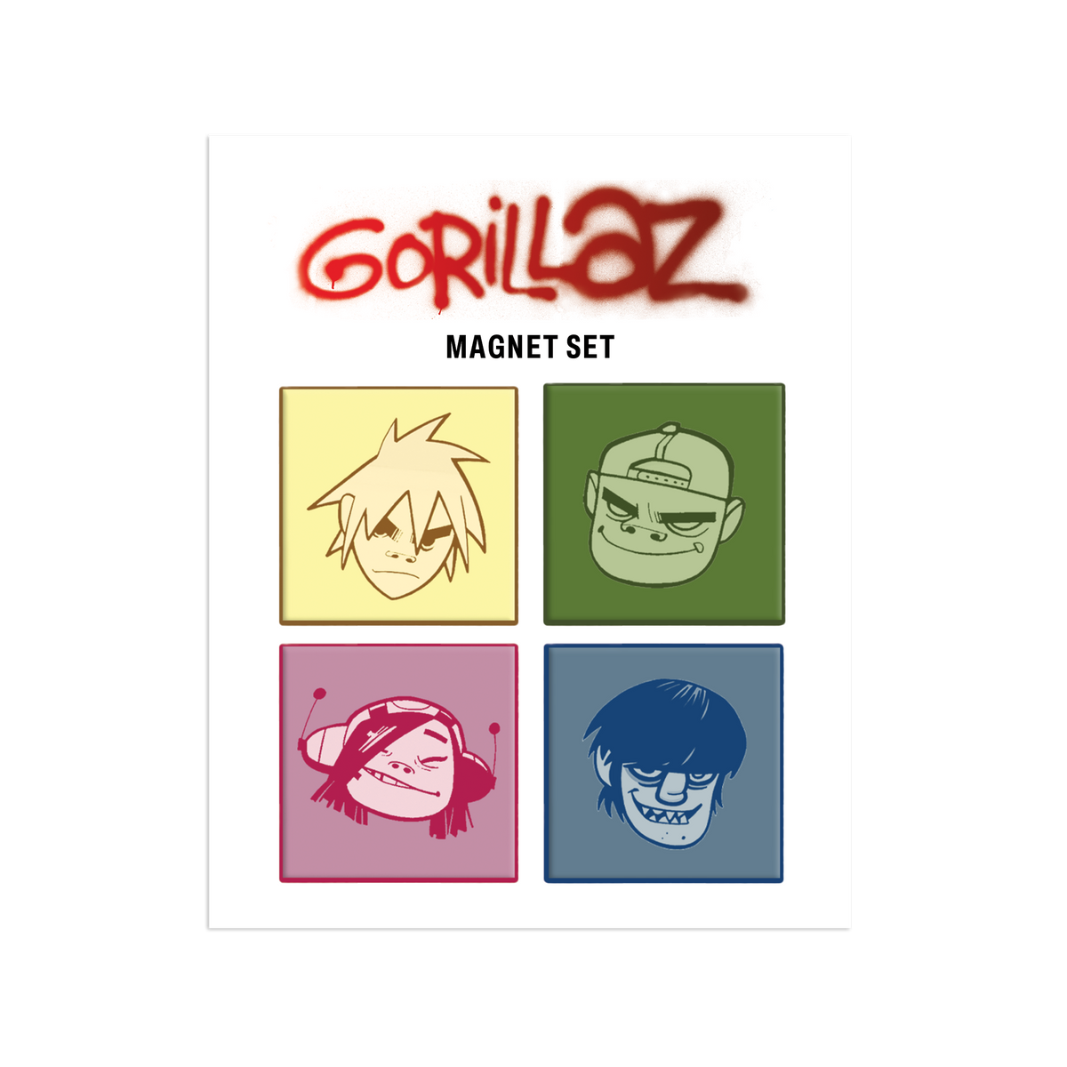 Gorillaz Character Magnet Set