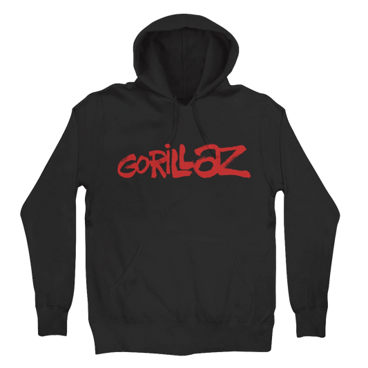 GORILLAZ SPRAY LOGO HOODIE BLACK