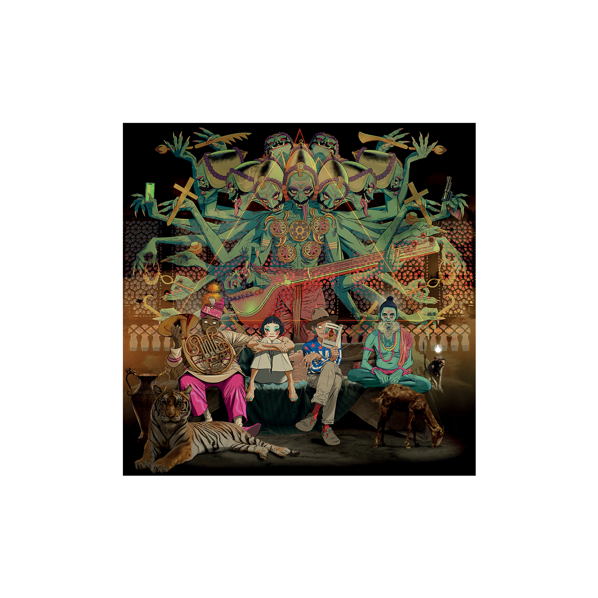 The Mountain Gatefold Vinyl & Ravana Mountain Poster – Gorillaz The Mountain Gatefold Vinyl & Ravana Mountain Poster – Gorillaz